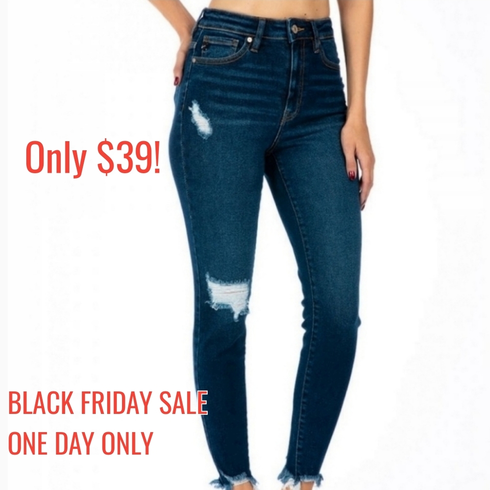 Kancan High Rise Dark Wash Jeans